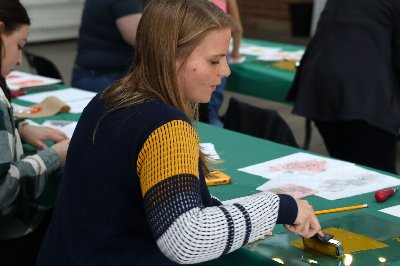 Linocut Leaves at the Botanical Gardens at Buffalo and Erie County Botanical Gardens — Oct 10, 2026