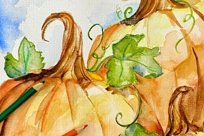 Pumpkins: Next Level Watercolor Workshop at the Botanical Gardens