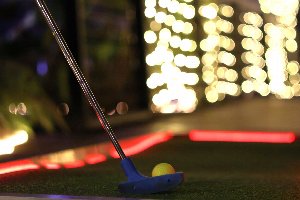 Spooky Mini Glow Golf at the Botanical Gardens