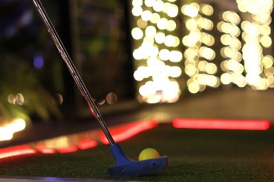 Spooky Mini Glow Golf at the Botanical Gardens