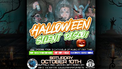 Halloween Silent Disco at Buffalo Iron Works — Oct 10, 2026
