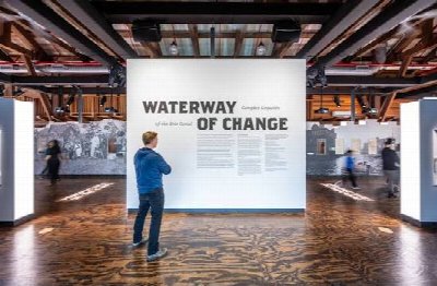 Builders of the Canal Tour at the Waterway of Change Exhibit