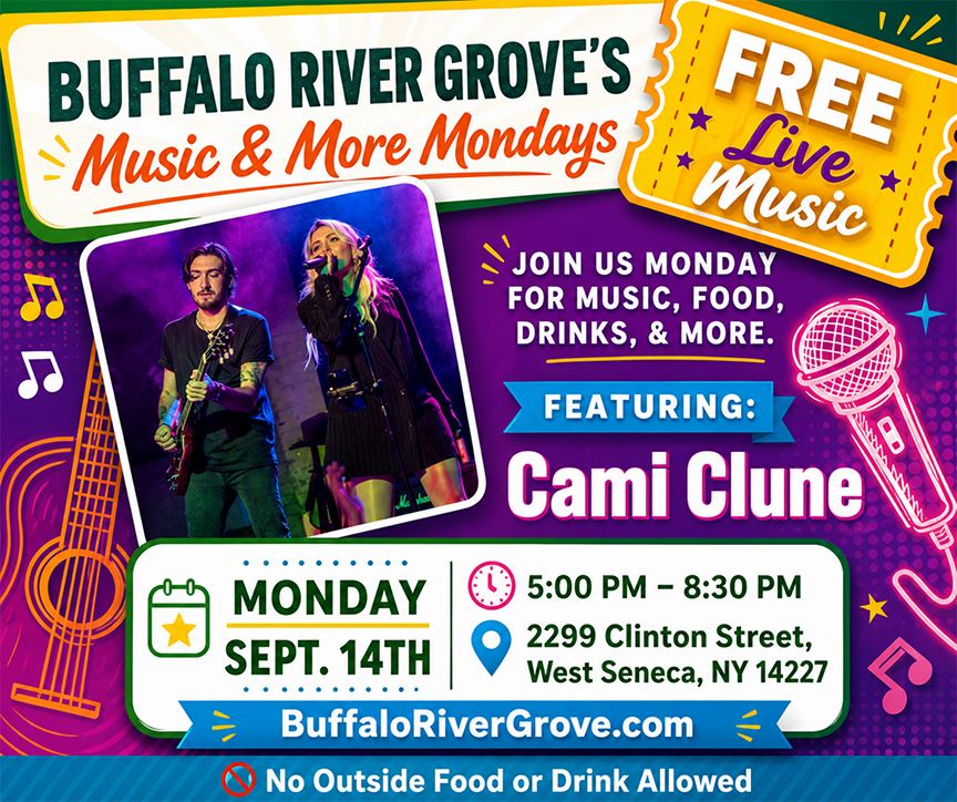 FREE Live Music by Cami Clune at the Buffalo River Grove