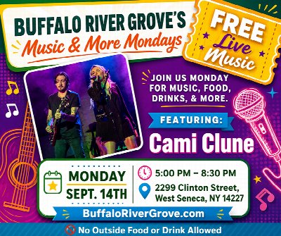 FREE Live Music by Cami Clune at the Buffalo River Grove at Buffalo River Grove — Sep 14, 2026