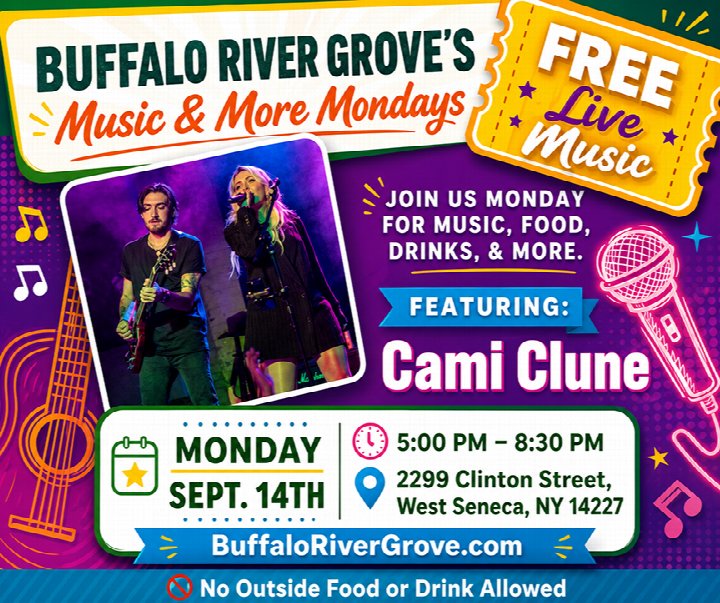 FREE Live Music by Cami Clune at the Buffalo River Grove