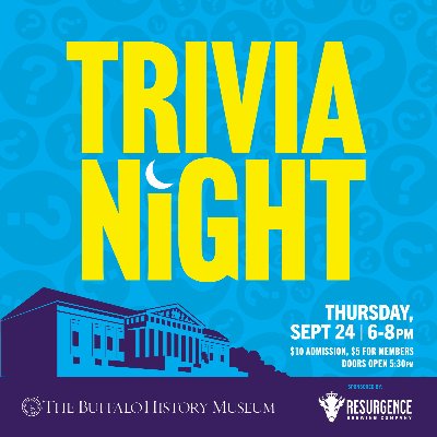 Trivia Night at The Buffalo History Museum — Sep 24, 2026
