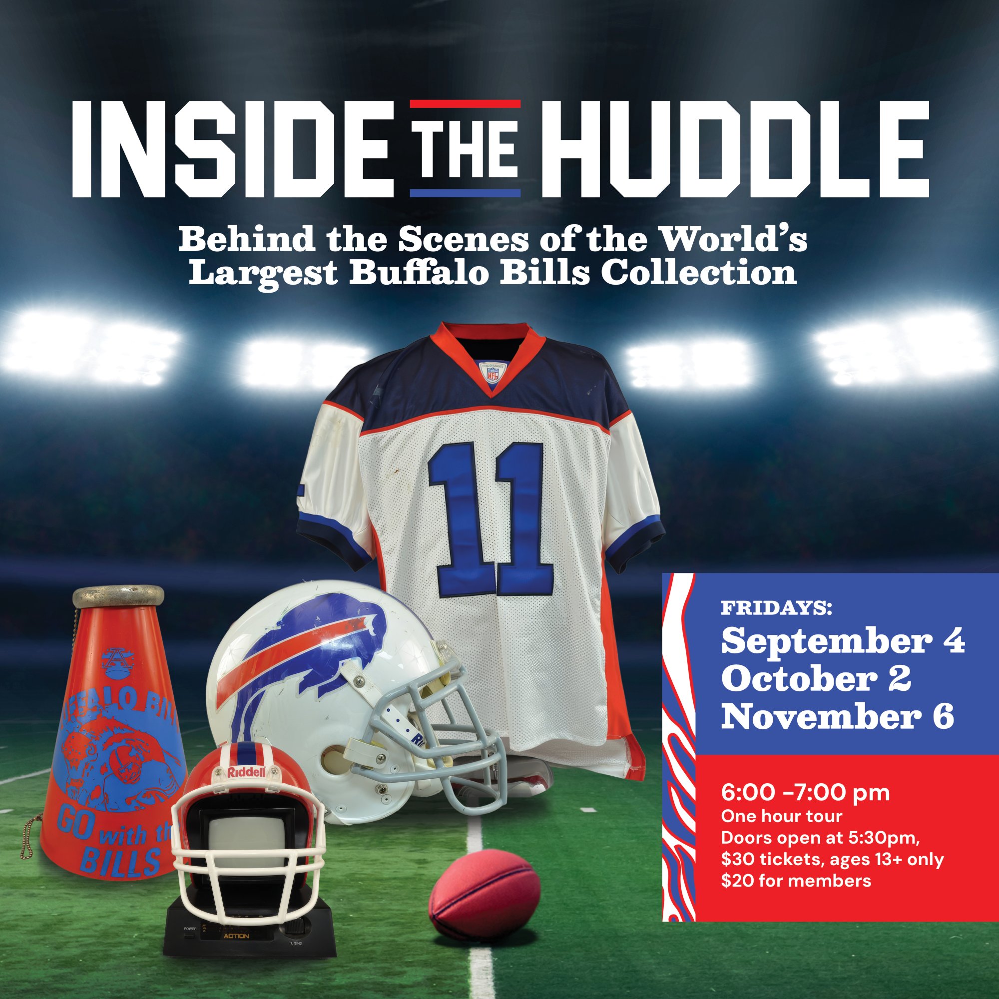 History Meets the Huddle: Behind the Scenes Tour of the World’s Largest Buffalo Bills Collection