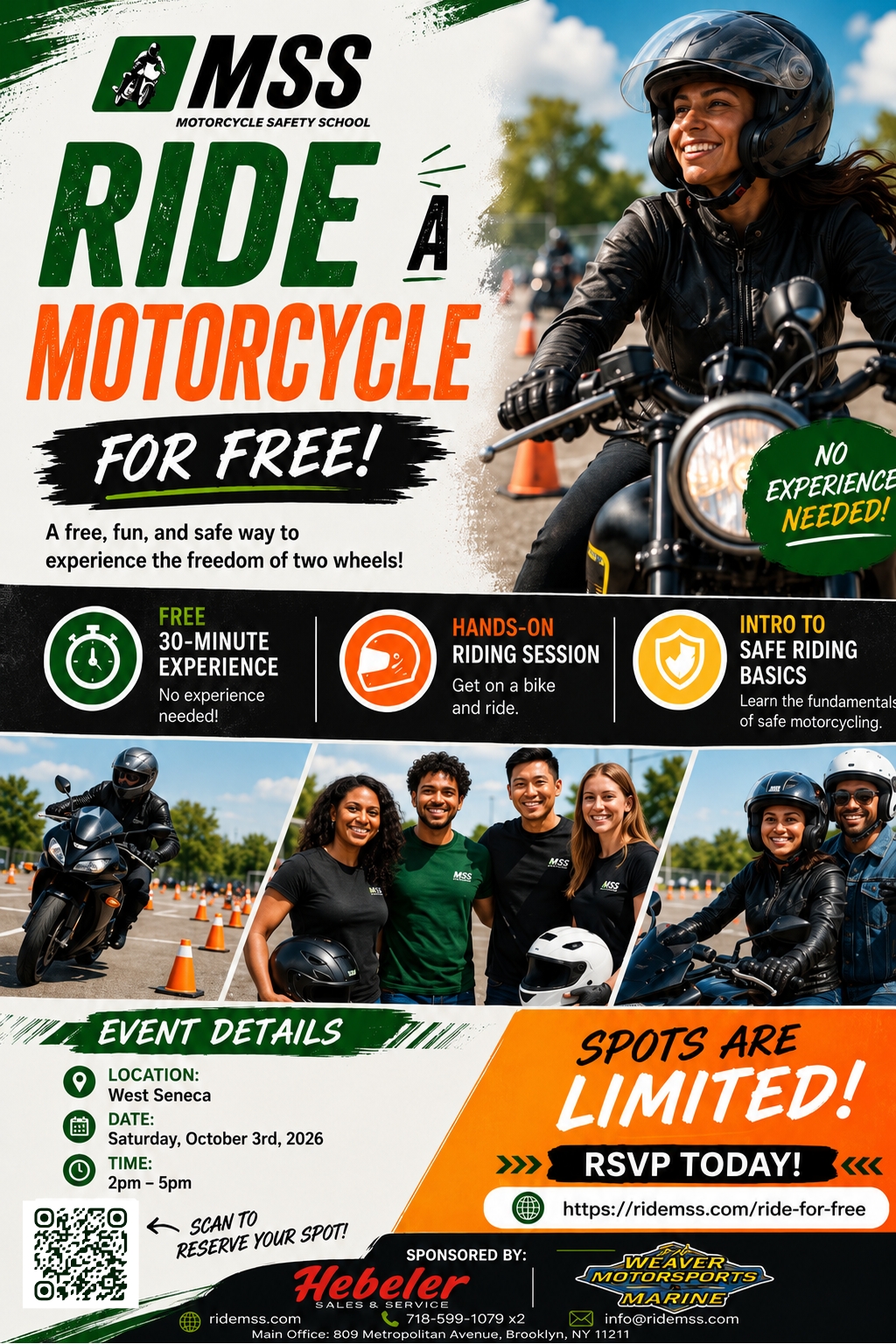 Ride a Motorcycle….FOR FREE!!!