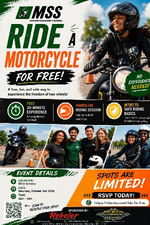 Ride a Motorcycle….FOR FREE!!!