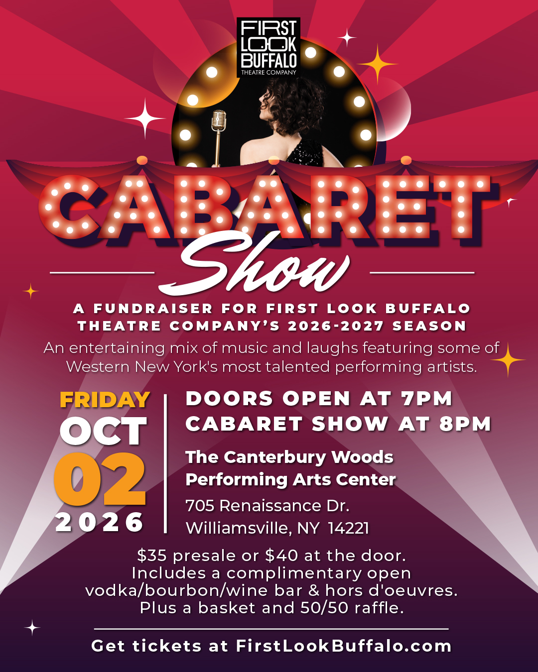 CABARET FUNDRAISER for First Look Buffalo's 2026-27 Season