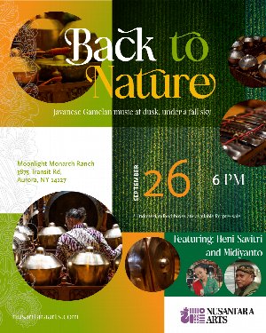 Back to Nature: Javanese Gamelan Music at Dusk Under a Fall Sky