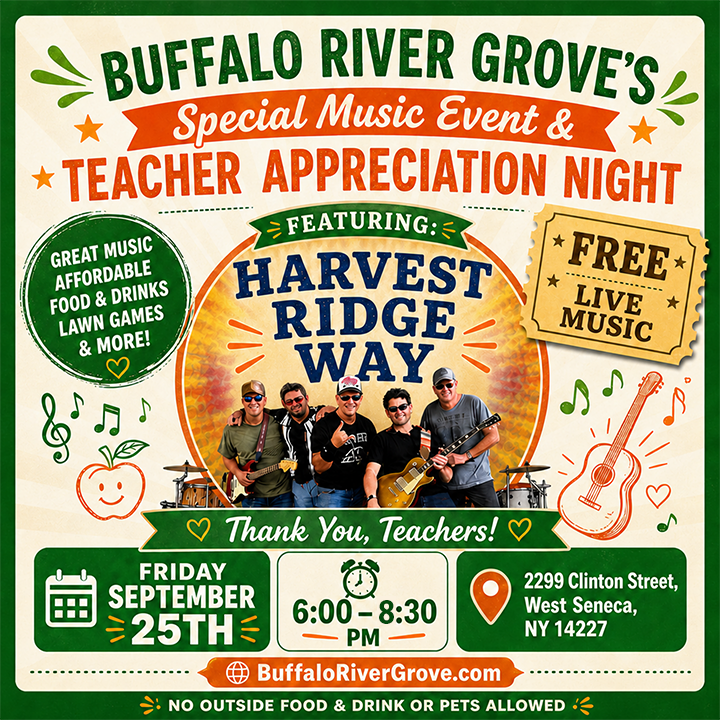 TEACHER APPRECIATION NIGHT: FREE Live Music by Harvest Ridge Way