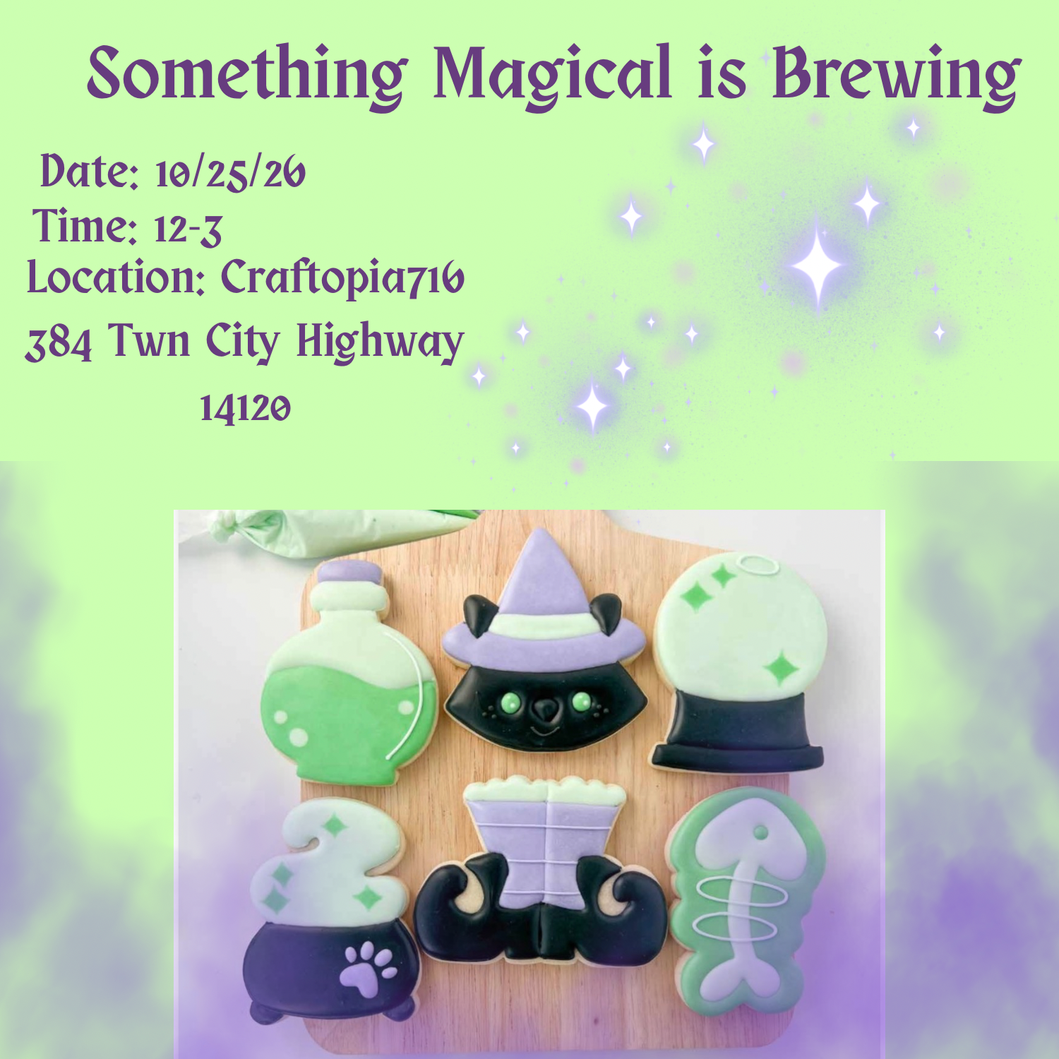 Witchy Kitty Cookie Decorating Class