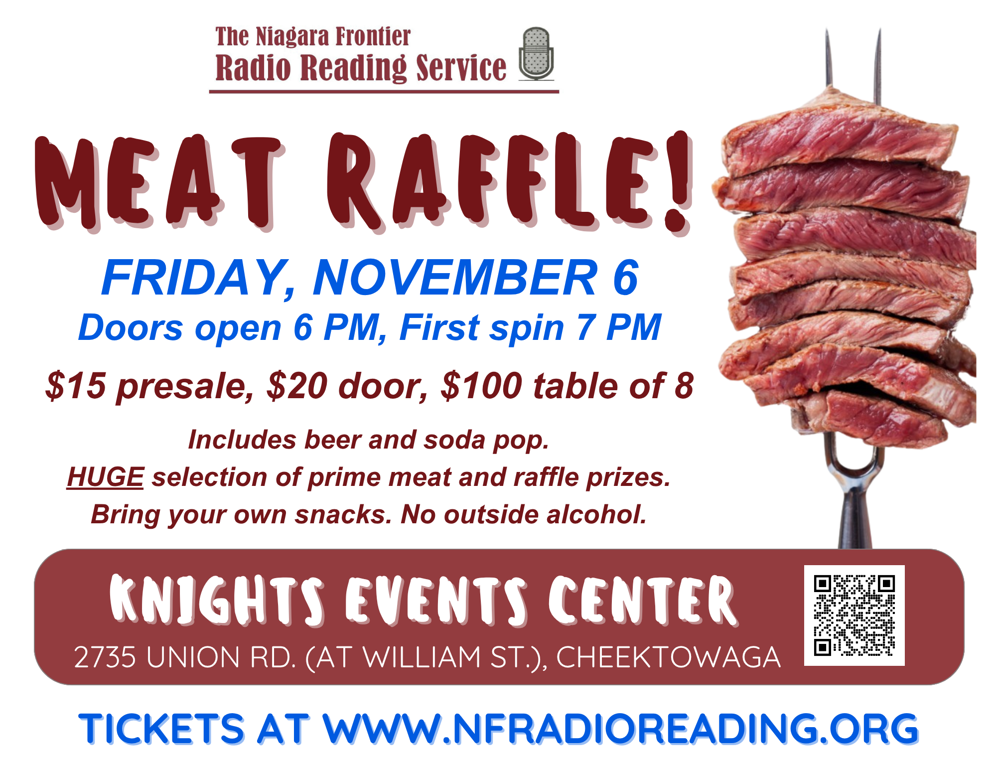 Meat Raffle Benefiting Niagara Frontier Radio Reading Service