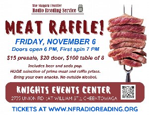 Meat Raffle Benefiting Niagara Frontier Radio Reading Service