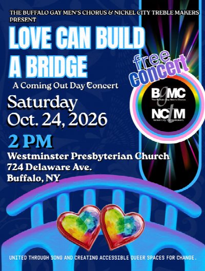 Love Can Build a Bridge at Westminster Presbyterian Church, 742 Delaware Avenue, Buffalo, NY — Oct 24, 2026