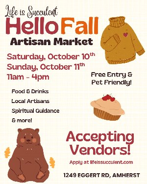 Hello Fall Artisan Market at Life is Succulent