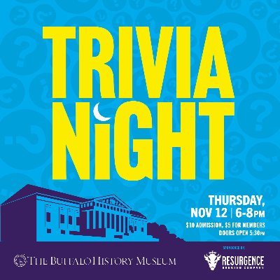 Trivia Night at The Buffalo History Museum — Nov 12, 2026