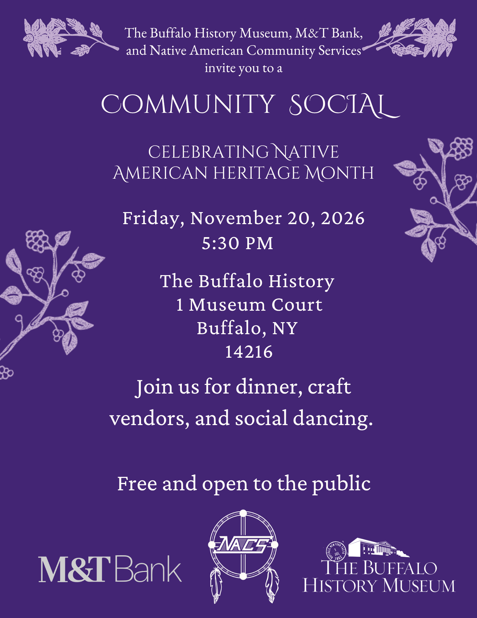 Community Social: Celebrating Native American Heritage Month