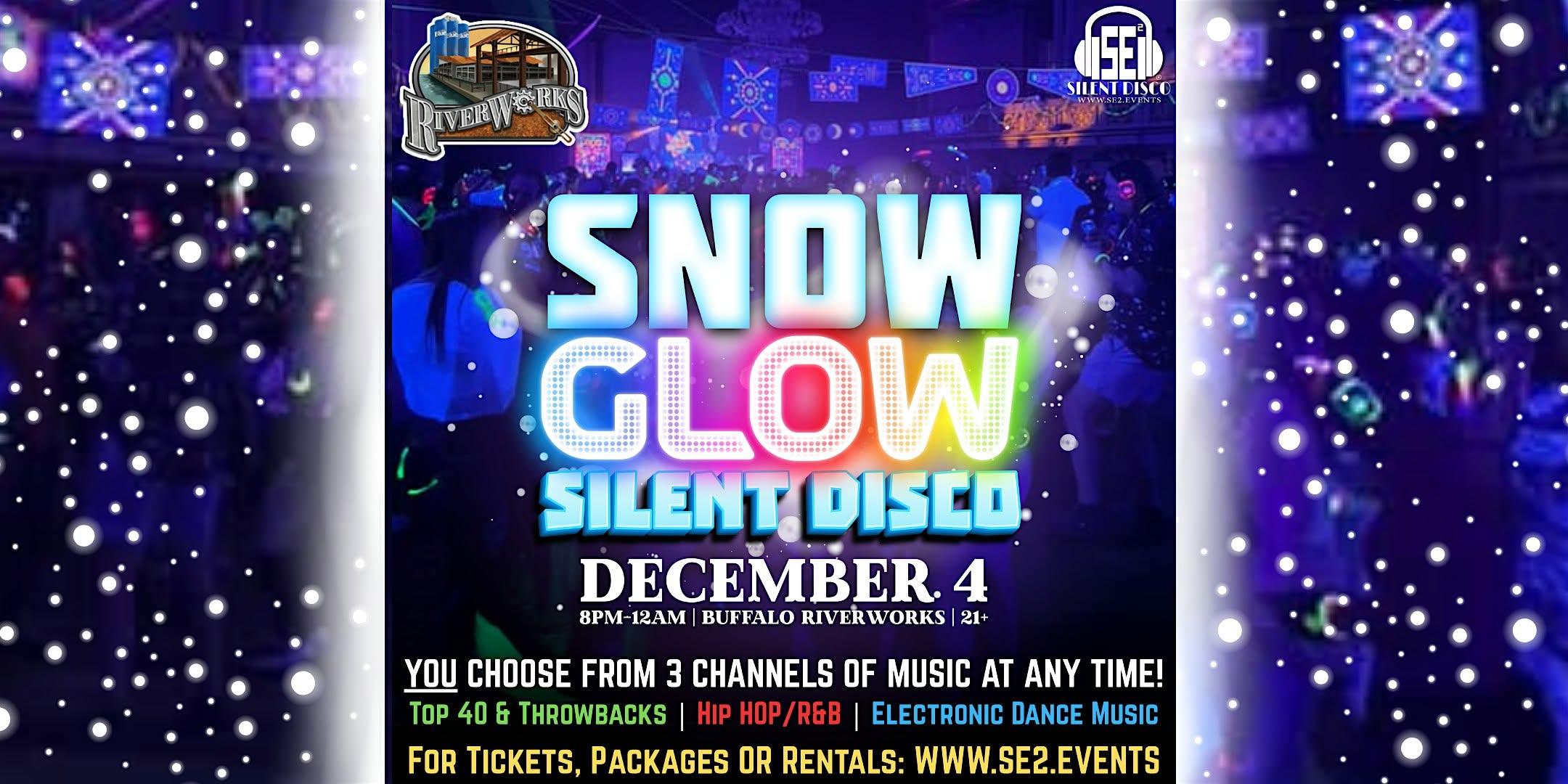 Snow GLOW Silent Disco at Buffalo RiverWorks
