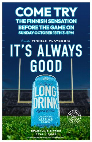 Long Drink Sampling Event