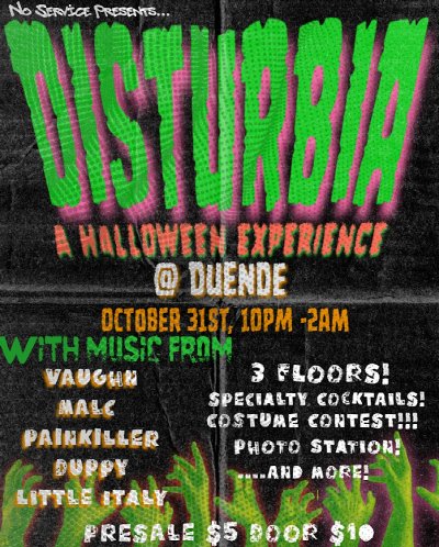 No Service Presents... at Duende at Silo City — Oct 31, 2026