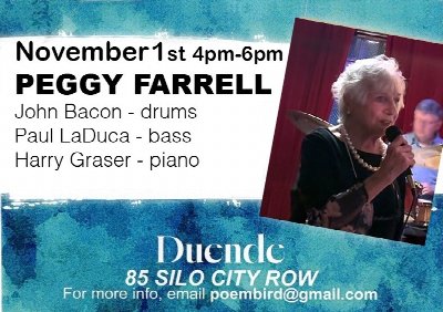 Peggy Farrell at Duende at Silo City — Nov 1, 2026