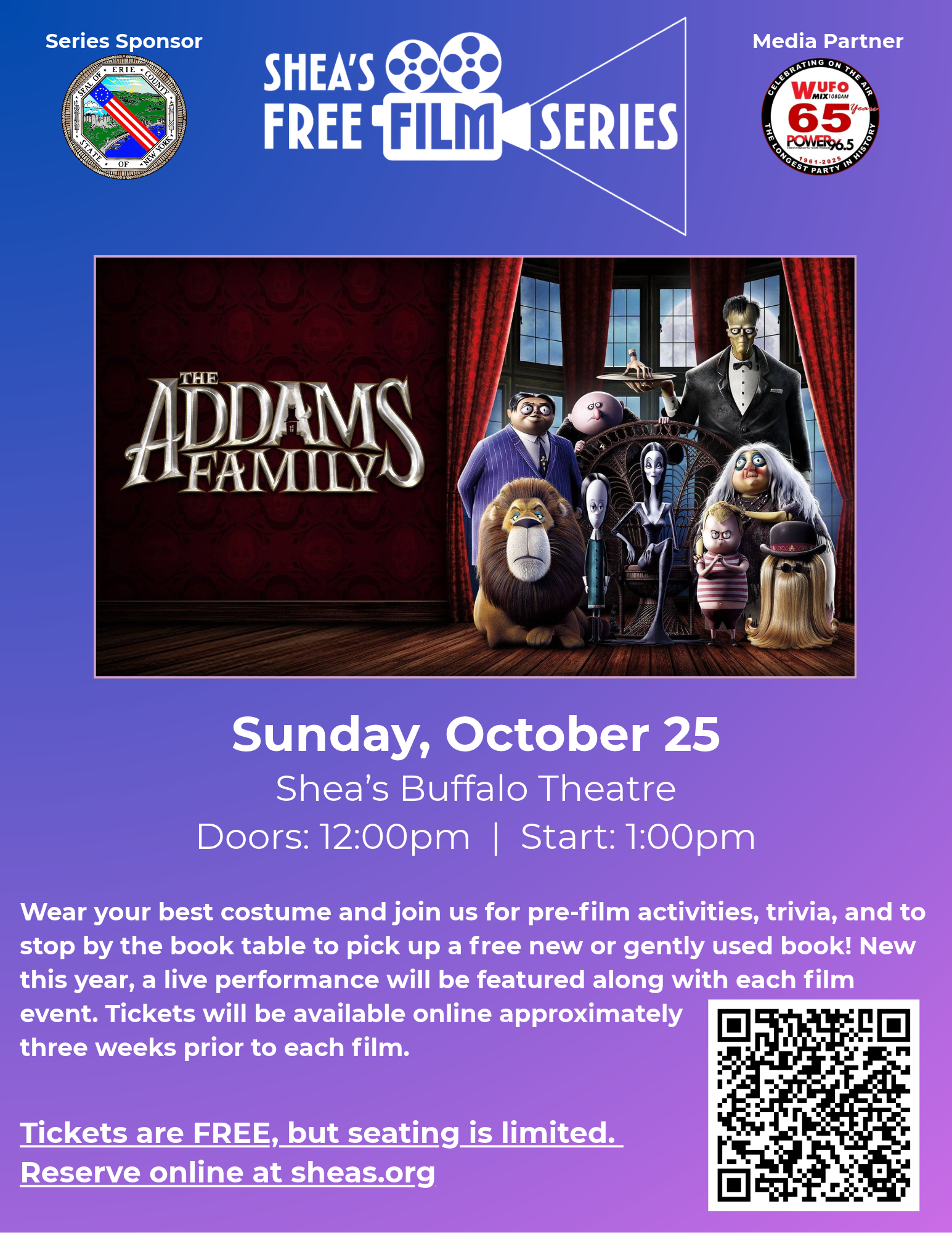 Shea's Free Film Series: The Addams Family