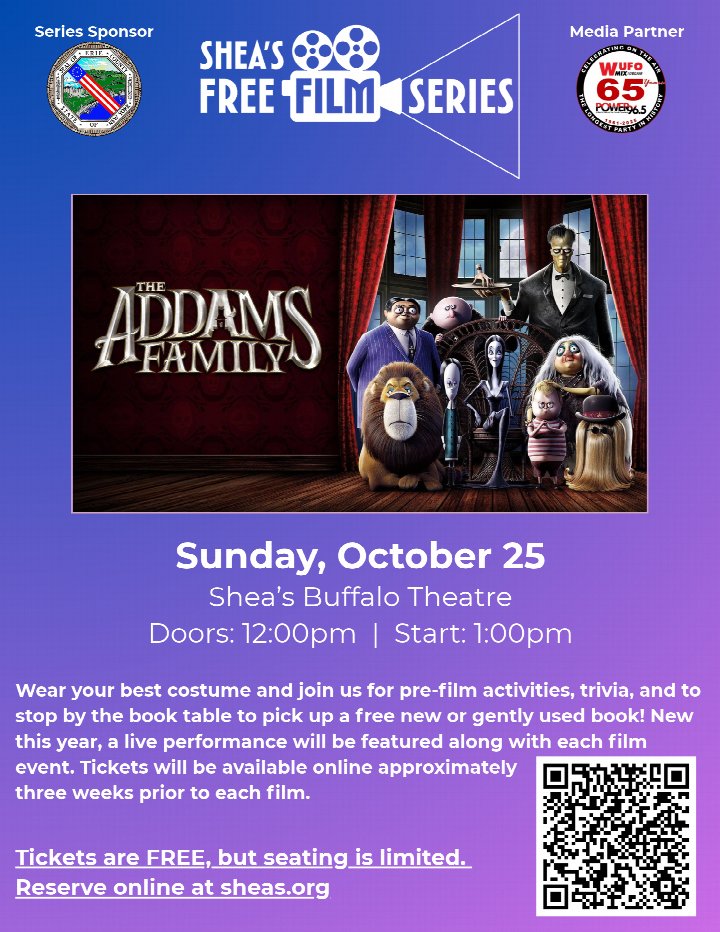 Shea's Free Film Series: The Addams Family