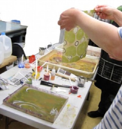 Marbled Papers at Western New York Book Arts — Mar 10, 2012