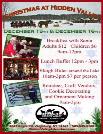 Christmas at Hidden Valley at 2887 Royce Rd., Varysburg, NY 14167 — Dec 15, 2012