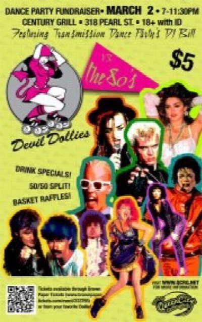 Queen City Roller Girls: Devil Dollies Dance Party at 318 Pearl Street, Buffalo, New York 14202 — Mar 2, 2013