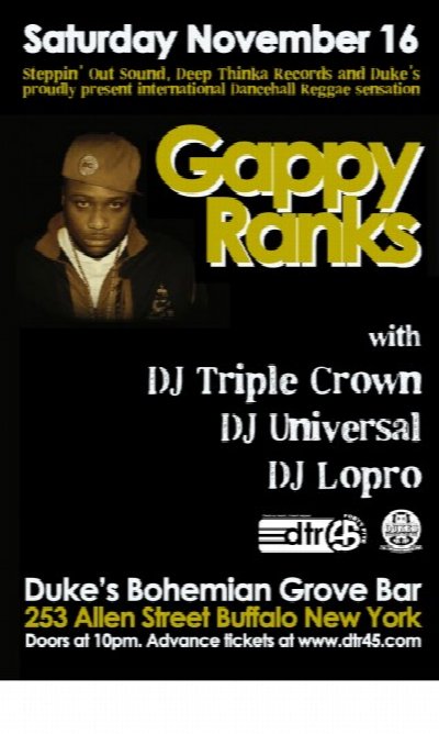Gappy Ranks at DBGBs at DBGB's — Nov 16, 2013