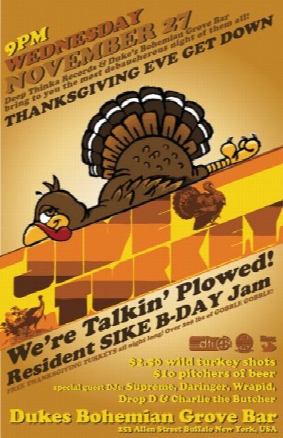 We're Talkin' Plowed : Jive Turkey Thanksgiving Eve Get Down at DBGB's — Nov 27, 2013