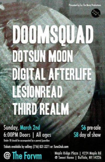 DOOMSQUAD at 4224 Maple Rd, Buffalo, NY 14226 — Mar 2, 2014