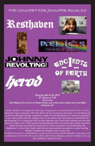 The Concert for Jennifer Rinaldo at 4224 Maple Rd, Buffalo, NY 14226 — Mar 22, 2014