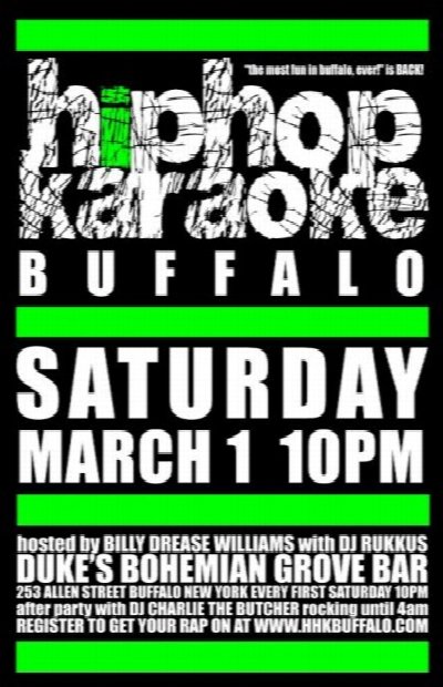 Hip Hop Karaoke Buffalo (March) at DBGB's — Mar 1, 2014