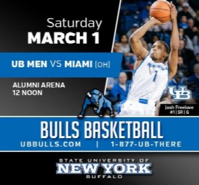 Miami Ohio Redhawks at Buffalo Bulls Basketball at Alumni Arena — Mar 1, 2014
