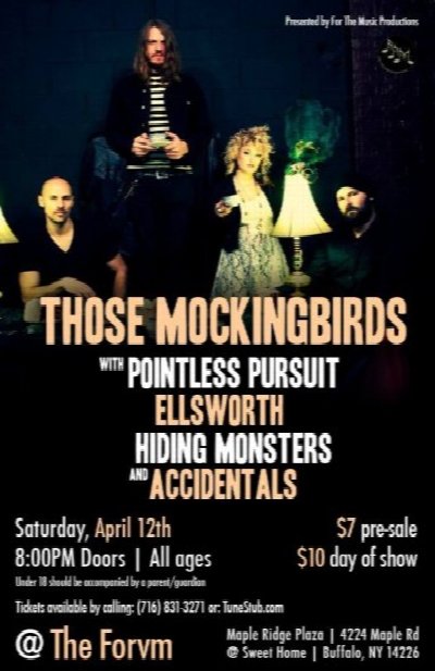 Those Mockingbirds at 4224 Maple Rd. Amherst NY — Apr 12, 2014