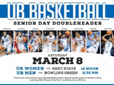 UB Men's & Women's Basketball on Senior Day at Alumni Arena — Mar 8, 2014