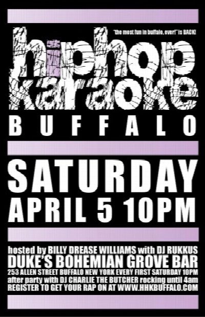 Hip Hop Karaoke Buffalo (April) at DBGB's — Apr 5, 2014