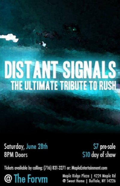 Distant Signals (The Ultimate Tribute To RUSH!) at 4224 Maple Rd. Amherst NY — Jun 28, 2014