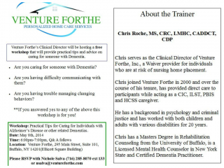 Free Dementia Care Workshop for Families and Caregivers