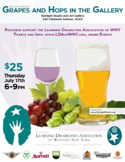 2nd Annual Grapes and Hops in the Gallery! at 340 Delaware Avenue — Jul 17, 2014