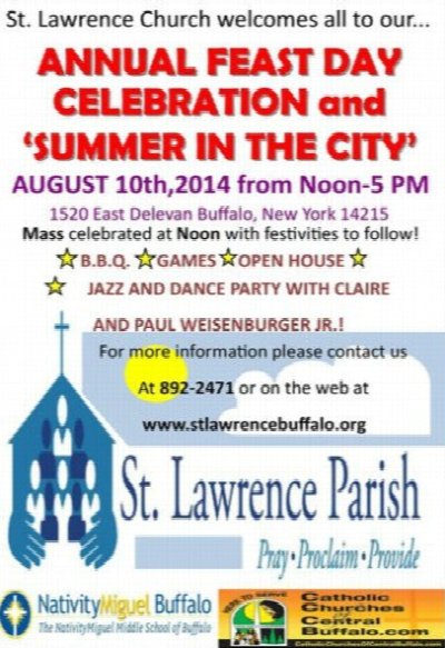 St. Lawrence Feast Day at Buffalo Bar Fly — Aug 10, 2014