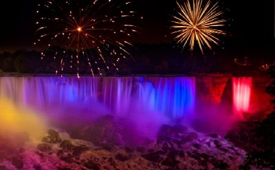 Falls Fireworks — Aug 25, 2014