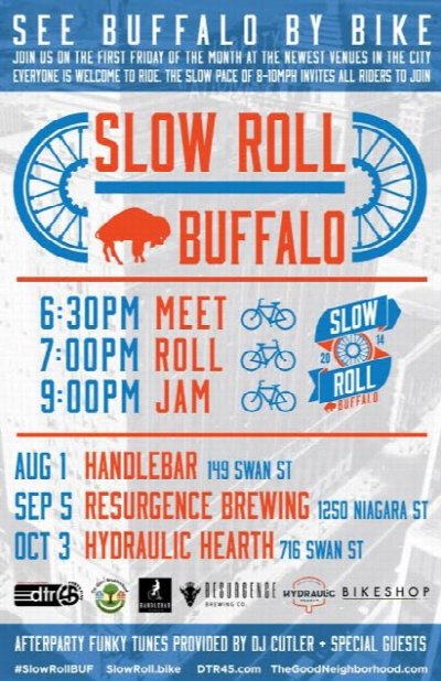 Slow Roll Buffalo - Resurgence Brewing Company — Sep 5, 2014