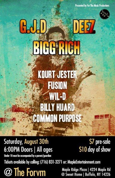 Bigg Rich, DeeZ, G.J.D, Kourt Jester, WIL-D, Fusion, & Billy Huard at The Forvm — Aug 30, 2014