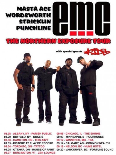 Northern Exposure Tour starring eMC (Masta Ace, Wordsworth, Punchline & Stricklin) at DBGB's — Aug 29, 2014
