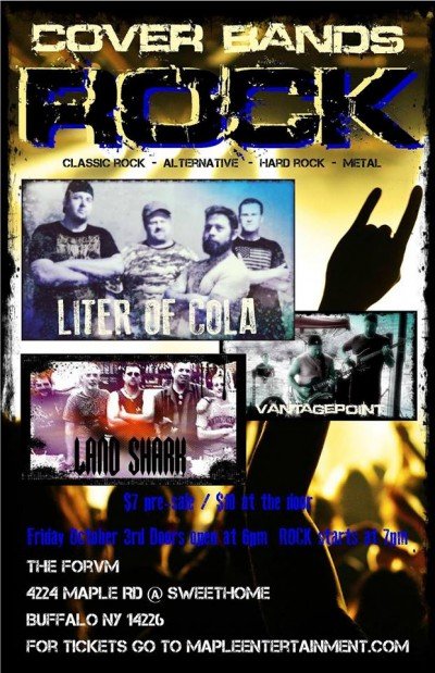 Cover Bands ROCK! w/ Liter Of Cola, LandShark, & VantagePoint at The Forvm — Oct 3, 2014